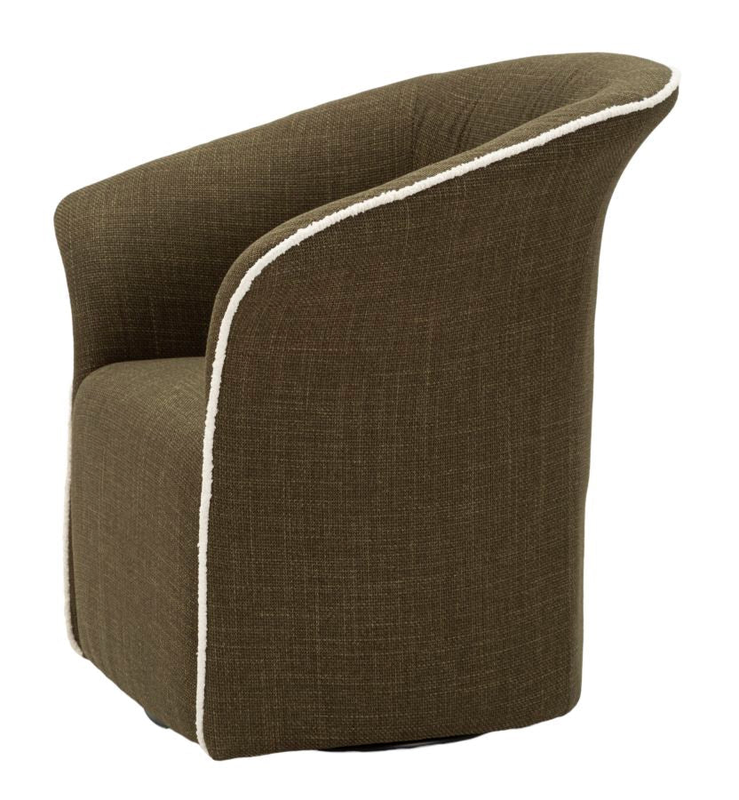 Poltrona Girevole Siena Verde Cm 83,5X66X80 Elegante