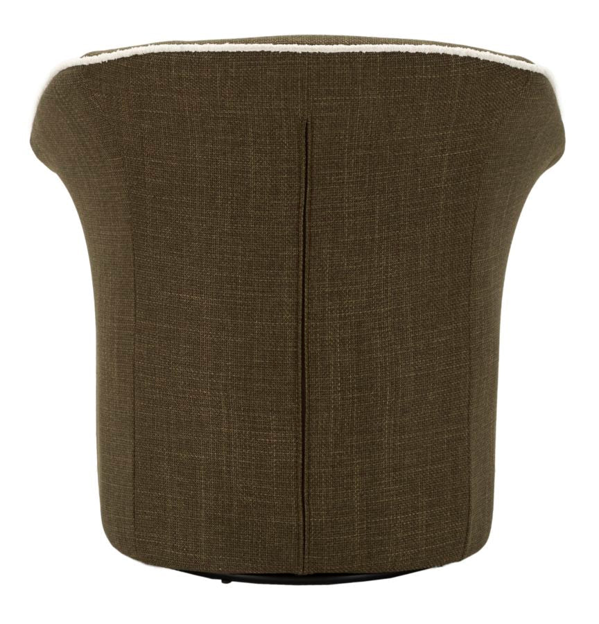 Poltrona Girevole Siena Verde Cm 83,5X66X80 Elegante
