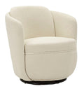 Poltrona Girevole Torino Crema 70X72X75 Alta Seduta 44,5
