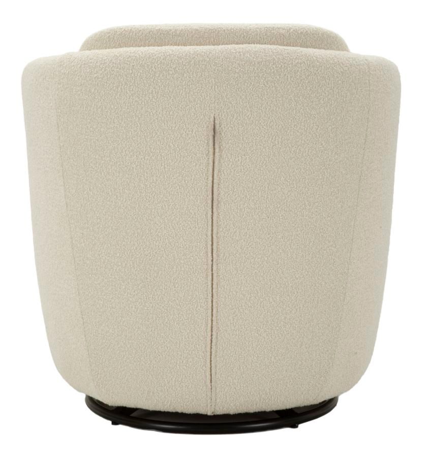 Poltrona Girevole Torino Crema 70X72X75 Alta Seduta 44,5