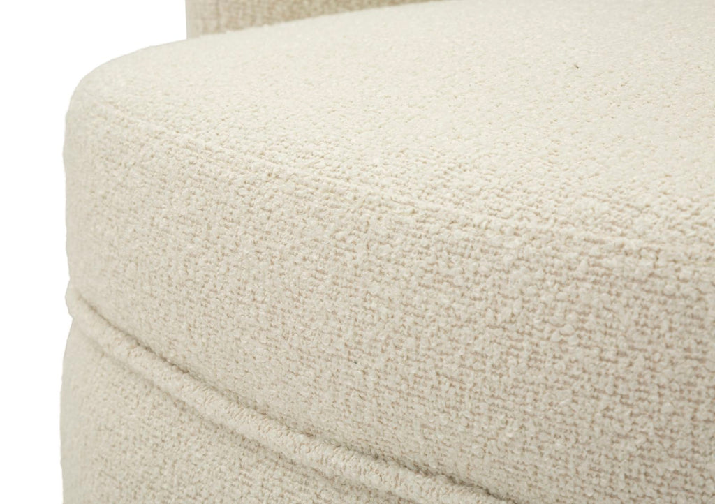 Poltrona Girevole Torino Crema 70X72X75 Alta Seduta 44,5