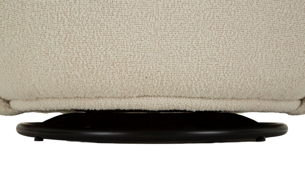 Poltrona Girevole Torino Crema 70X72X75 Alta Seduta 44,5