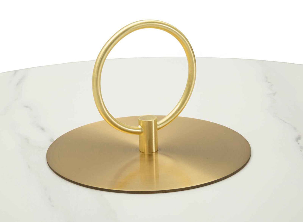 Tavolinetto Nova Cm Ø 60X54 Elegante Design Moderno