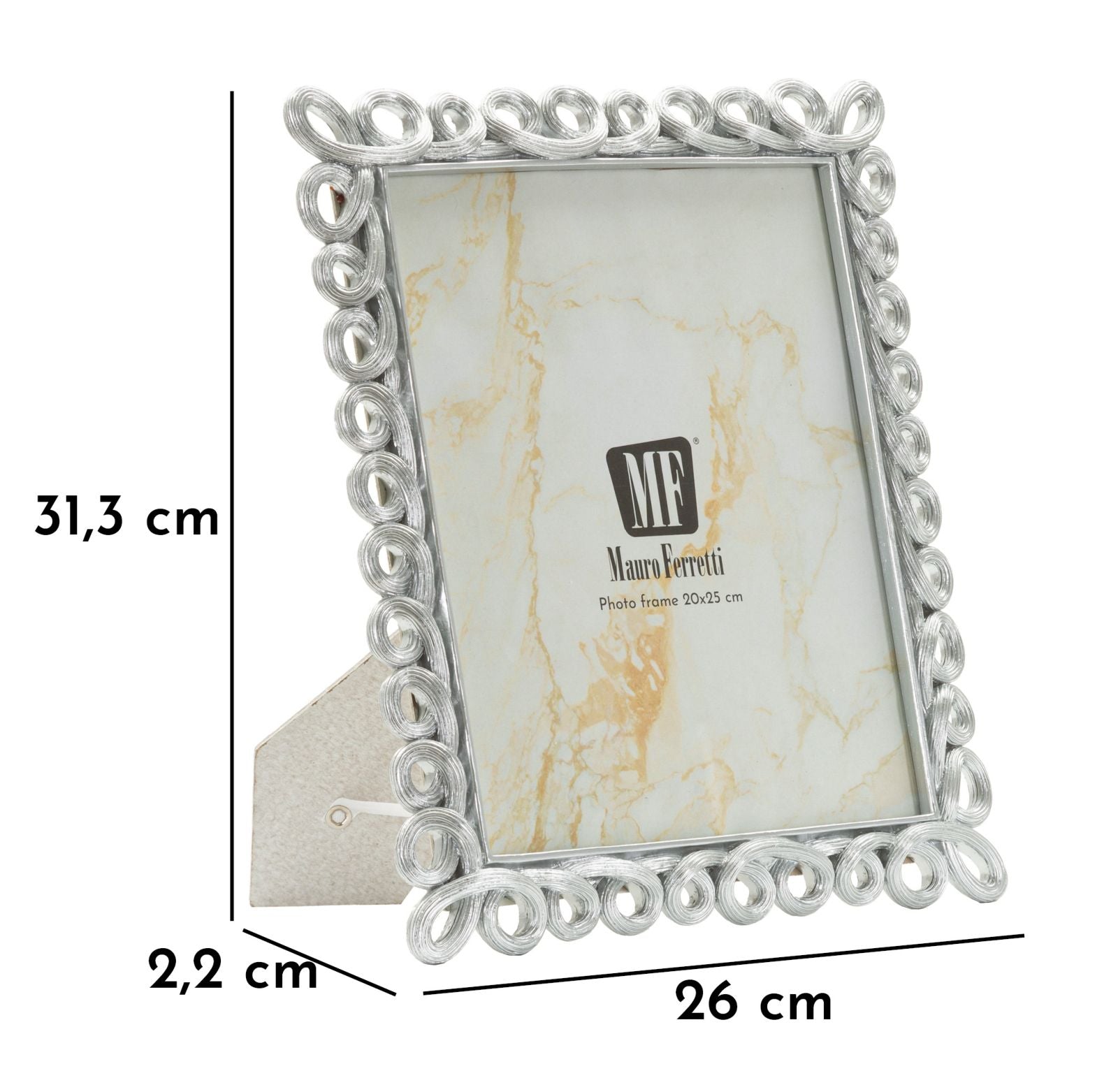 Cornice Hollow Cm 26X2,2X31,3 Misura Interna Cm 20X25 Elegante