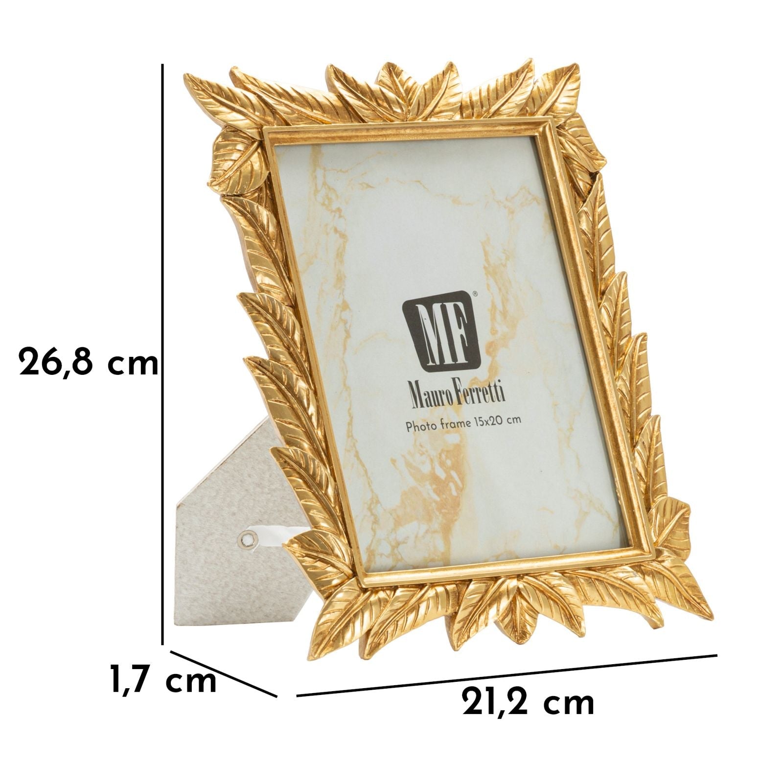 Cornice Laurel Cm 21,2X1,7X26,8 Misura Interna Cm 15X20 Elegante
