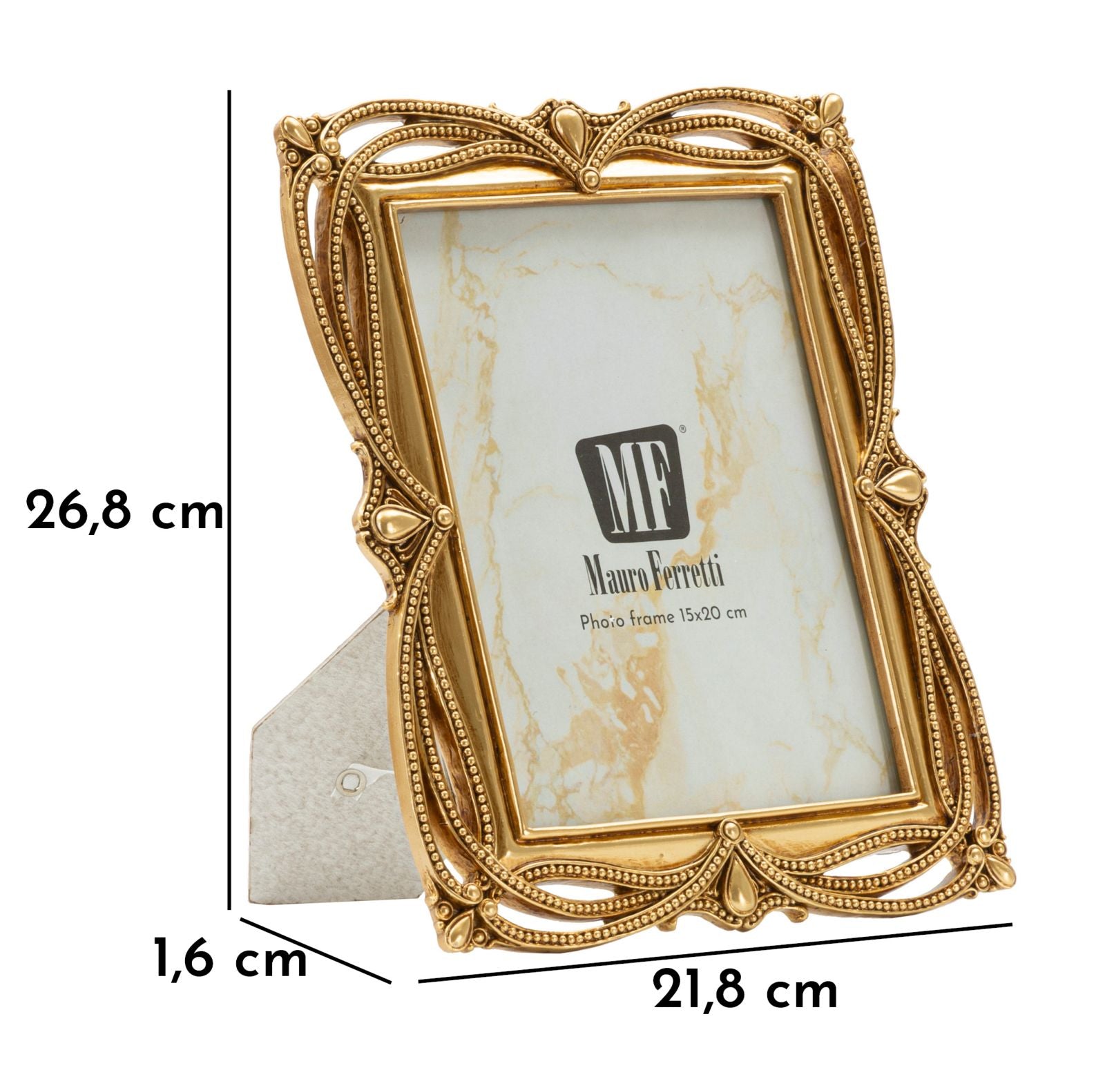 Cornice Line Cm 21,8X1,6X26,8 Misura Interna Cm 15X20 Elegante