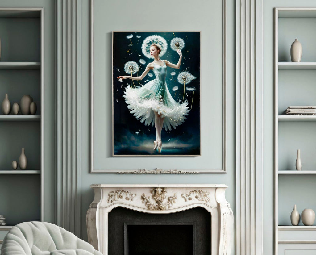 Dipinto Su Tela Laccato Dancing C/Cornice -B- 72x4x102