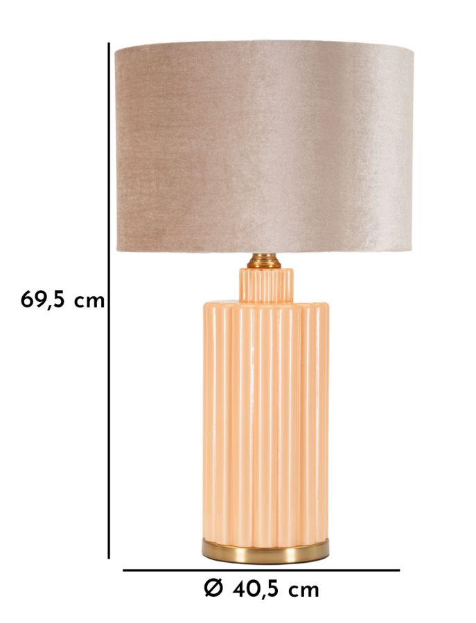 Lampada Da Tavolo Perly -D- CM Ø 40,5X69,5 Elegante Design