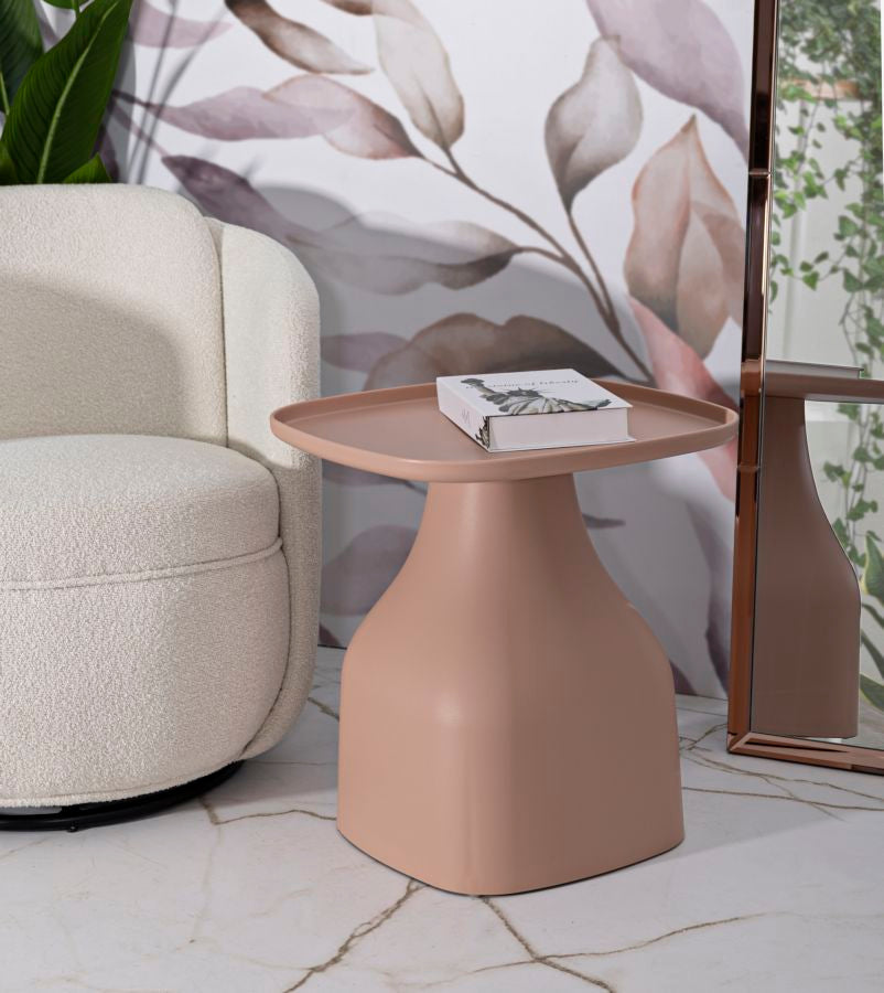 Tavolinetto Gea Rosa cm 48x48x50 Design Moderno Elegante