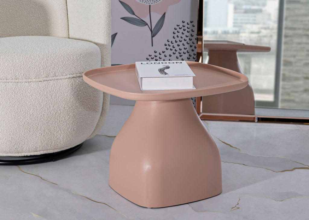 Tavolinetto Gea Rosa CM 48X48X38 Design Moderno e Elegante