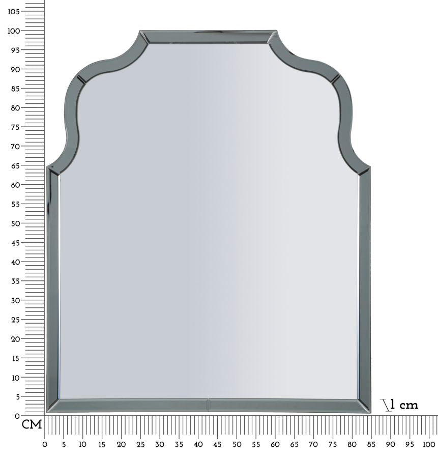 Specchio Da Muro Ankara Grigio 85x100 Elegante Design