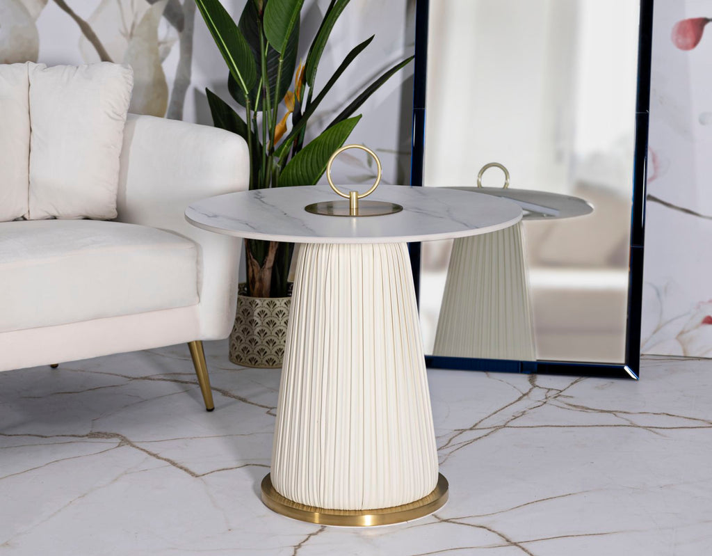Tavolinetto Nova Cm Ø 60X54 Elegante Design Moderno