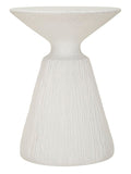 Tavolinetto Cone Conico Scultoreo Elegante Design Moderno Diametro 40 cm Altezza 53 cm