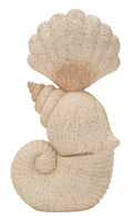 Statua decorativa conchiglia sand cm 17, polyresin 2 x 10 x 30,2