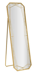 Specchio Da Terra Dorato Intrecciato Misura Specchio 43x150 Cm Design Glamour Elegante