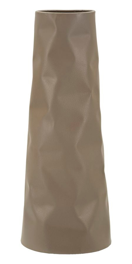 Vaso Norimberga In Ferro Alto 50 Cm Con Apertura 11,5x8 Cm Stile Industriale Materico Per Soggiorno Contemporaneo
