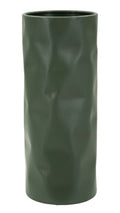 Vaso Norimberga In Ferro Compatto 12x12x30 Cm Con Apertura 11 Cm Decorativo Per Consolle E Tavolini Urban Chic