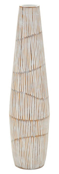 Vaso Hanoi In Poliresina Alto Slanciato Con Diametro 17 Cm E Altezza 68,5 Cm Apertura 6 Cm