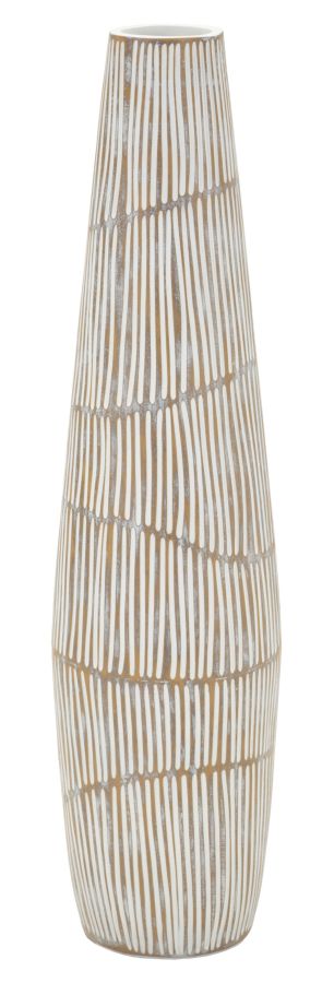 Vaso Hanoi In Poliresina Alto Slanciato Con Diametro 17 Cm E Altezza 68,5 Cm Apertura 6 Cm