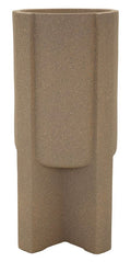 Vaso Da Esterno Moai Diametro 39 Cm Altezza 80,5 Cm Apertura 30 Cm Poliresina Decorativo Contemporaneo
