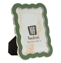 Cornice Charlotte Verde Con Profilo Ondulato Misure Esterne 15,7 x 21,10 Cm Interna 12,5 x 17,5 Cm