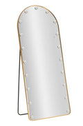 Specchio Da Terra Led Hollywood Ad Arco Con Luce A Tre Temperature Di Colore Cm 70 X 6 45 X 170