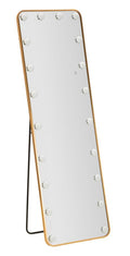 Specchio Da Terra Led Hollywood Rettangolare 50 X 160 Cm Con Illuminazione A Tre Temperature Di Colore