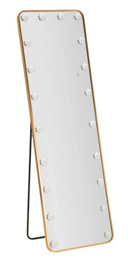 Specchio Da Terra Led Hollywood Rettangolare 50 X 160 Cm Con Illuminazione A Tre Temperature Di Colore