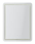 Specchio Da Muro LED Simple Rettangolare Con Luce A Tre Temperature CM 60 X 3,5 X 80 Per Riflessi Impeccabili