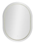 Specchio Da Muro Led Ovale 60x80 Cm Con Luce Perimetrale E Tre Temperature Di Colore