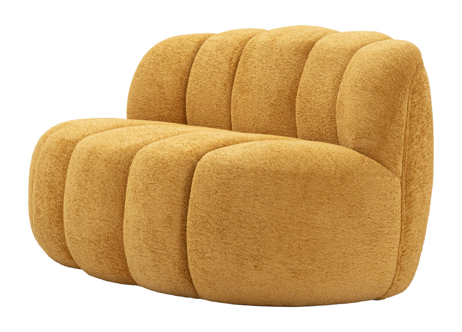 Divanetto ball senape 145x80x69 cm design moderno