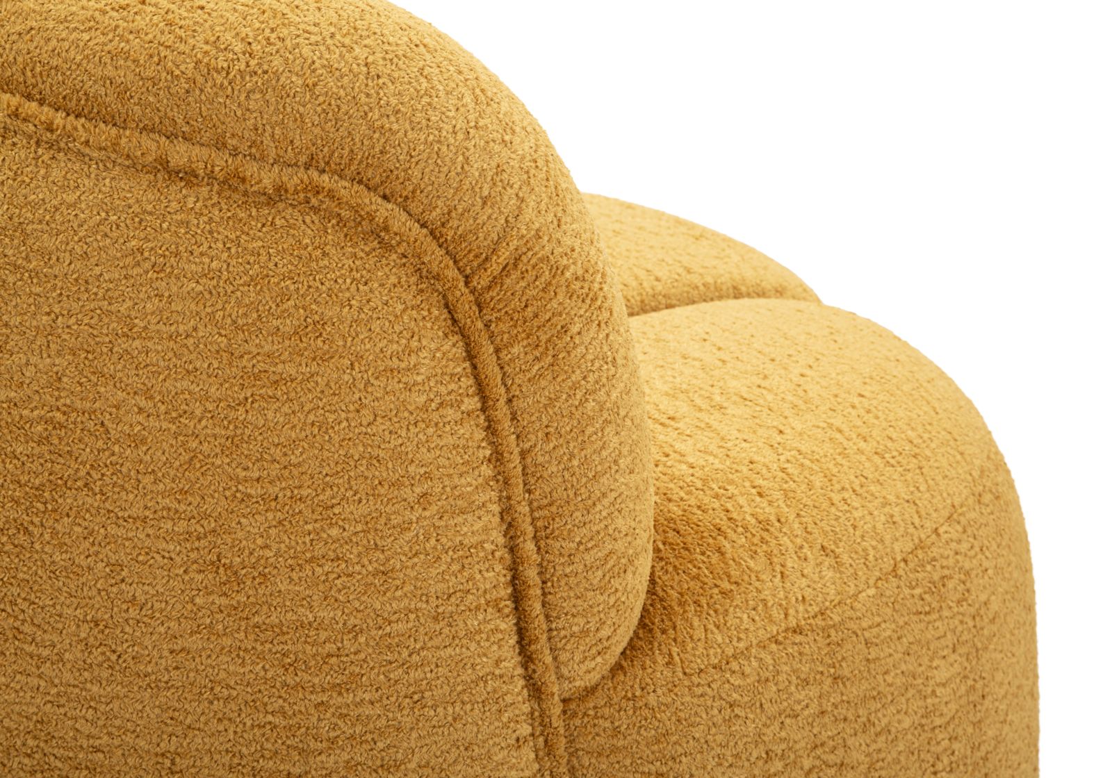 Divanetto ball senape 145x80x69 cm design moderno