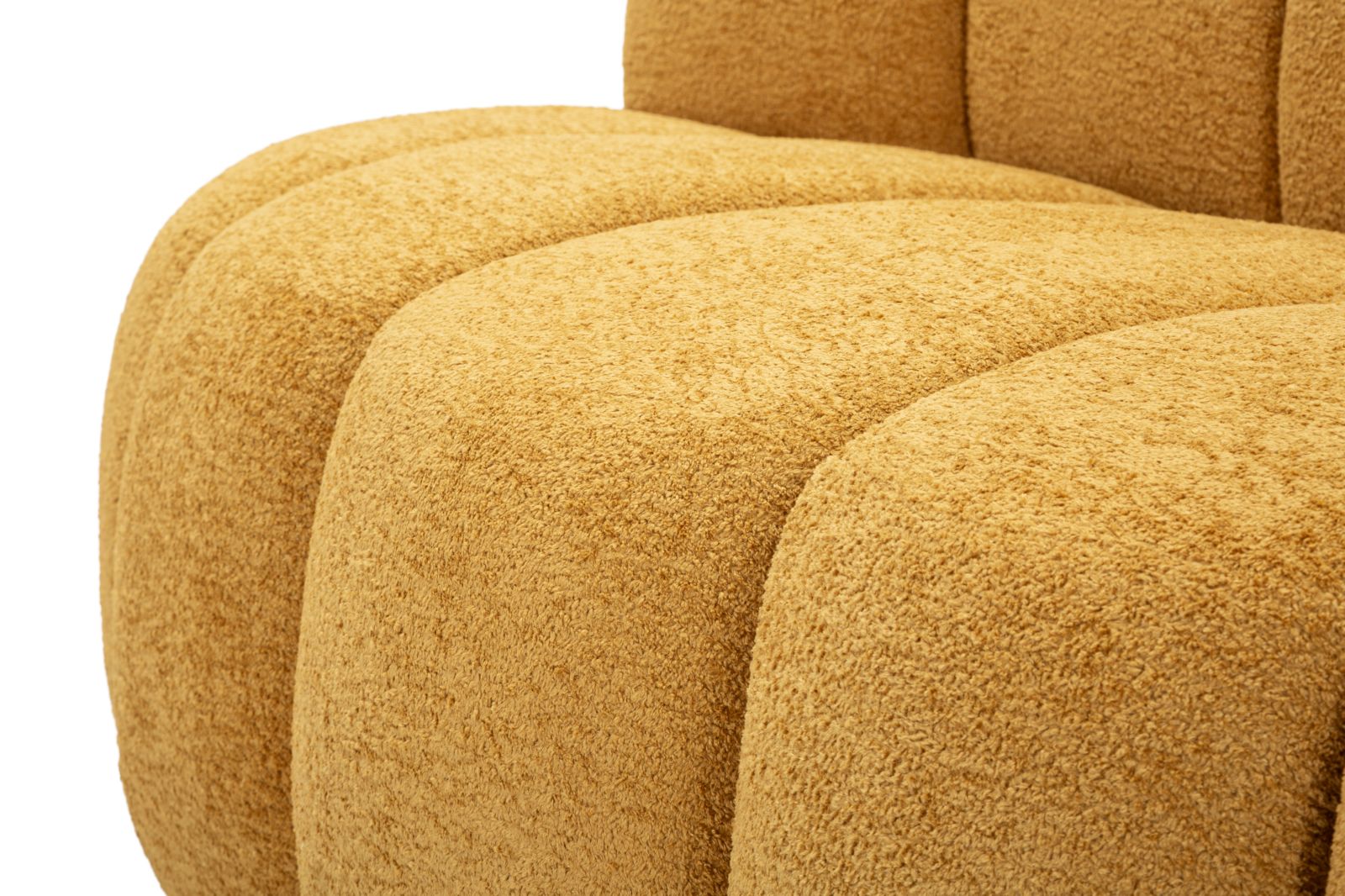 Divanetto ball senape 145x80x69 cm design moderno