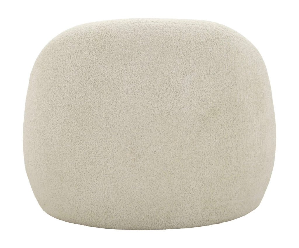 Poltrona Ginevra Bianca In Plywood Con Tessuto Bouclé Morbido E Comfort Nordic 81x78x64 Cm