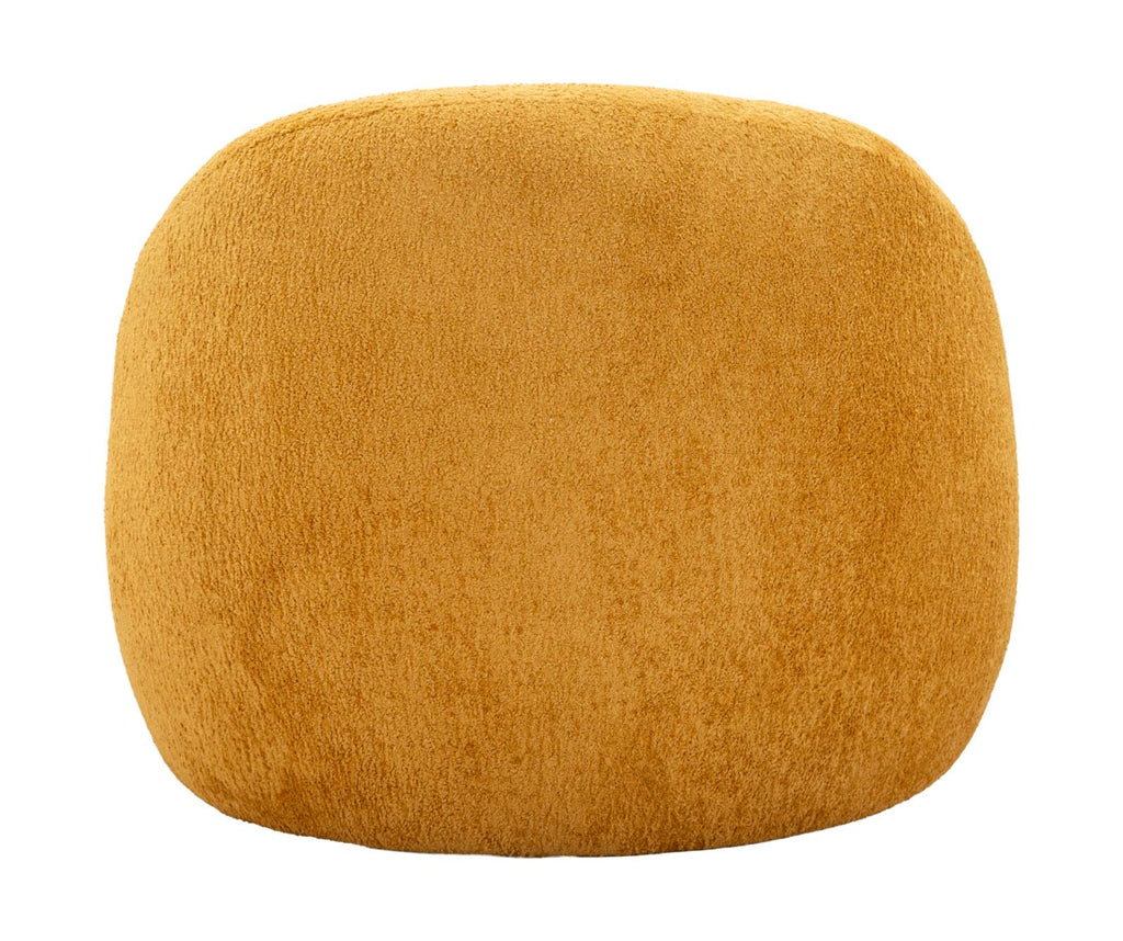 Poltrona Ginevra Senape Bouclé Con Struttura In Plywood Imbottitura In Schiuma E Poliestere 81x78x64 Cm