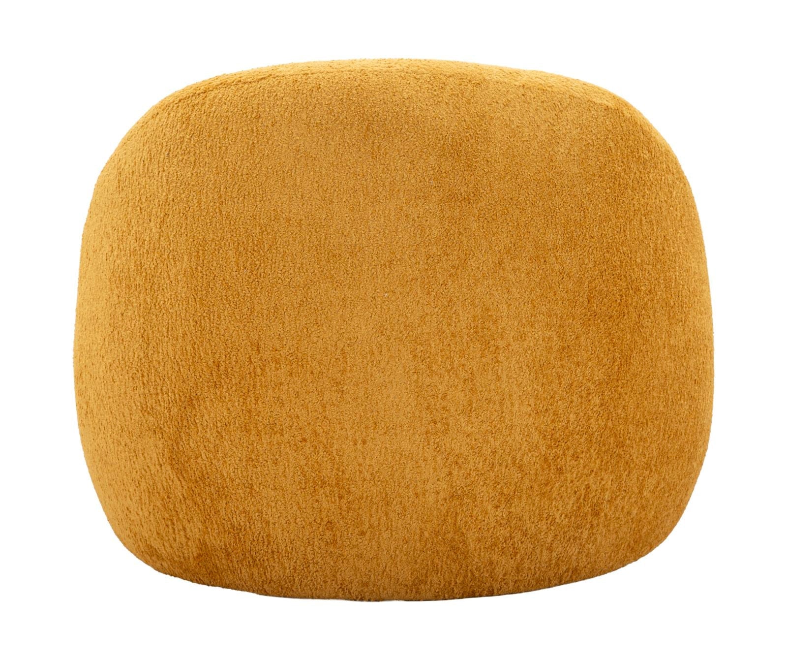 Poltrona Ginevra Senape Bouclé Con Struttura In Plywood Imbottitura In Schiuma E Poliestere 81x78x64 Cm