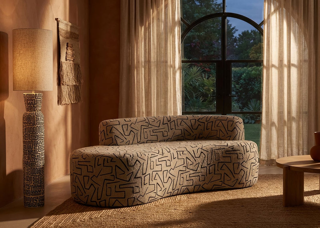 Divanetto Nairobi Cm 176 X 91,5 X 69 In Legno Compensato Spugna E Poliestere Per Salotto Moderno