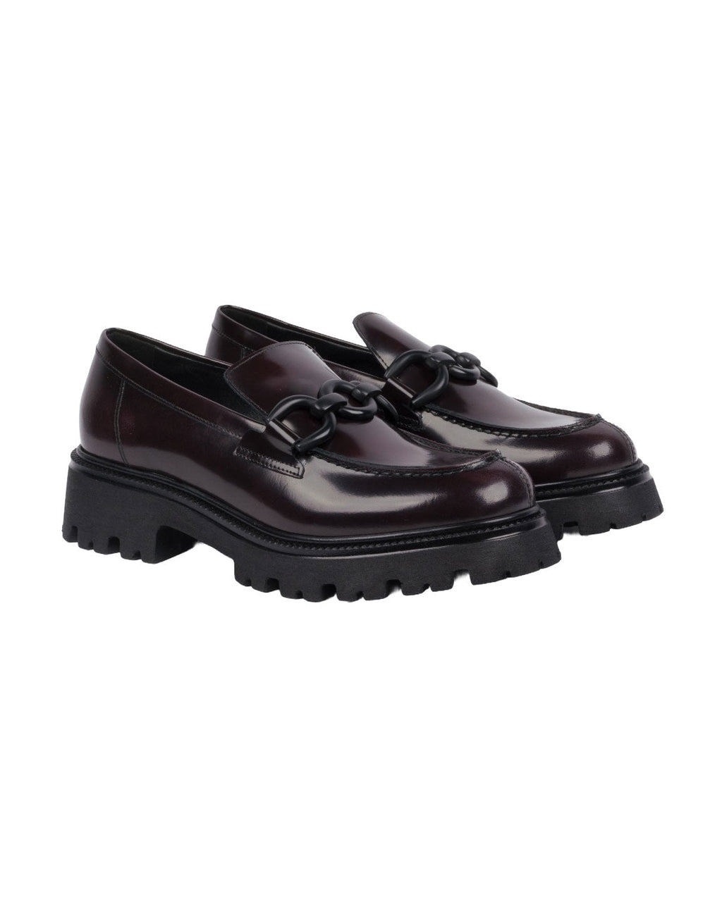 MOCASSINO BORDEAUX CON MORSETTO