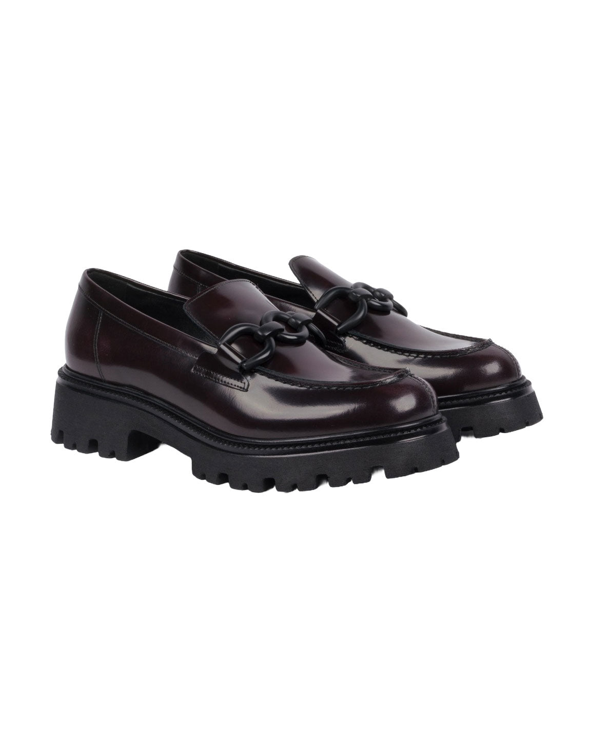 MOCASSINO BORDEAUX CON MORSETTO