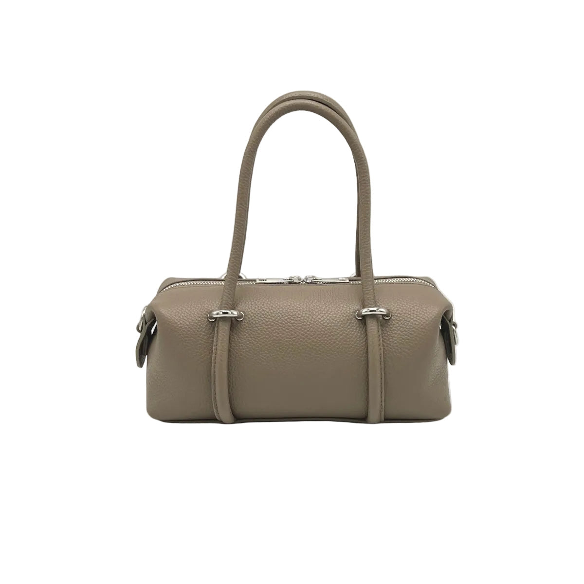 Small East-West Boston Bag in Pebbled Leather