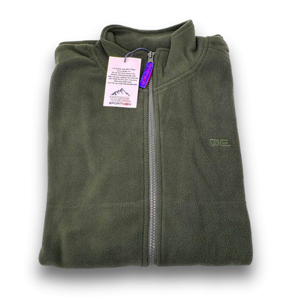 Sportman Maglia Full Zip Unisex In Micro Pile Con Tasche E Ricamo  Art. U33