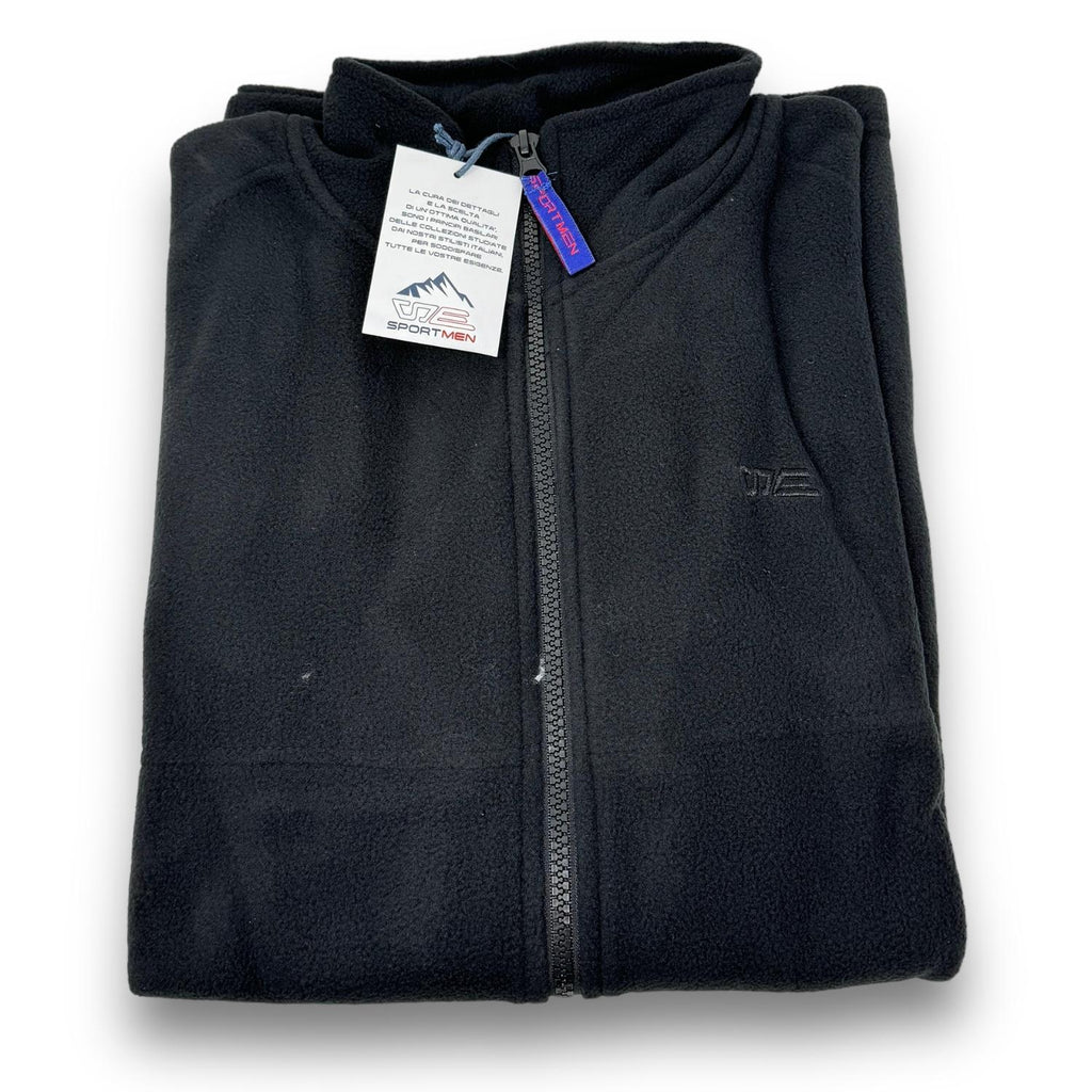 Sportman Maglia Full Zip Unisex In Micro Pile Con Tasche E Ricamo  Art. U33