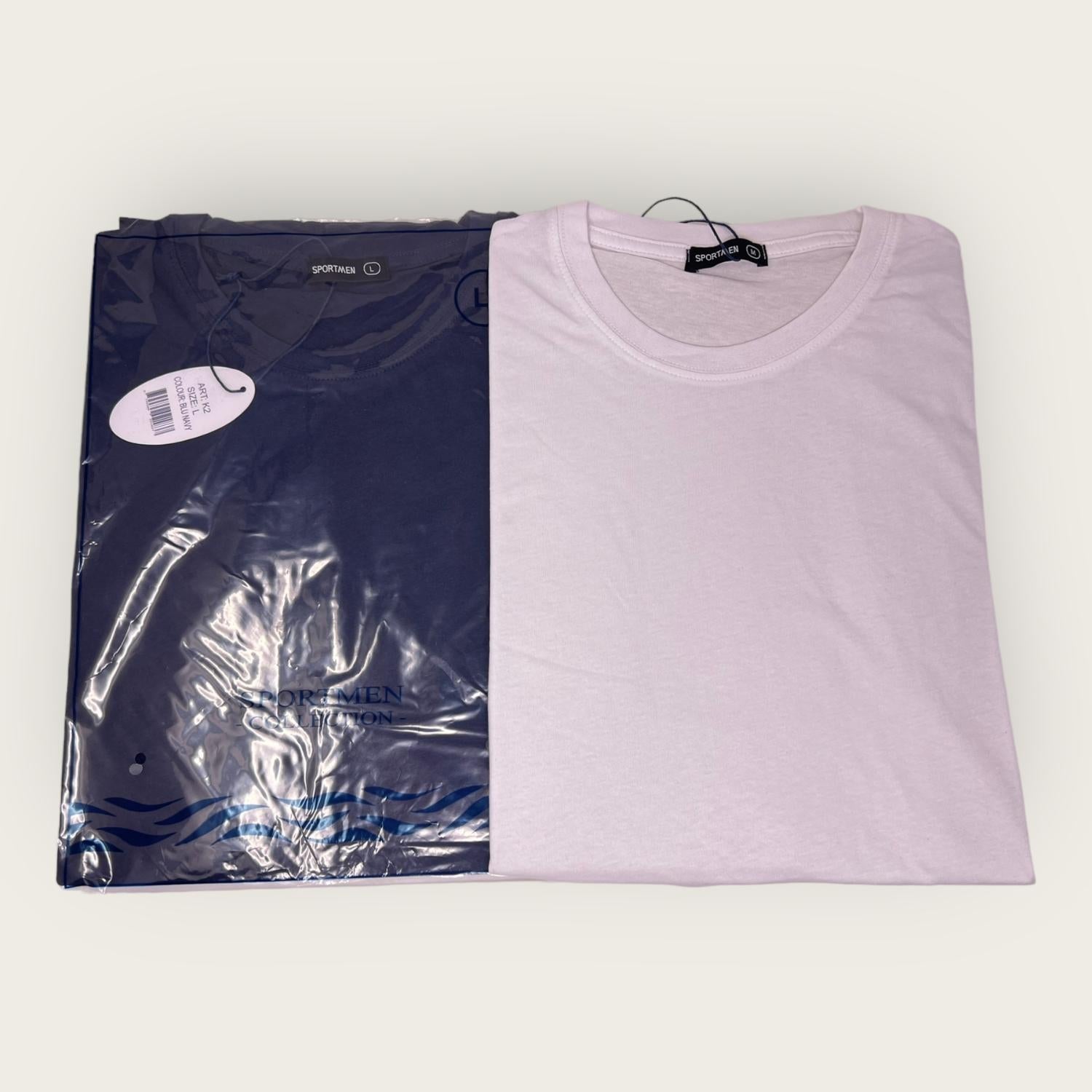 Sportman T-shirt Uomo Mezza Manica Tinta Unita In Puro Cotone  Art. K2