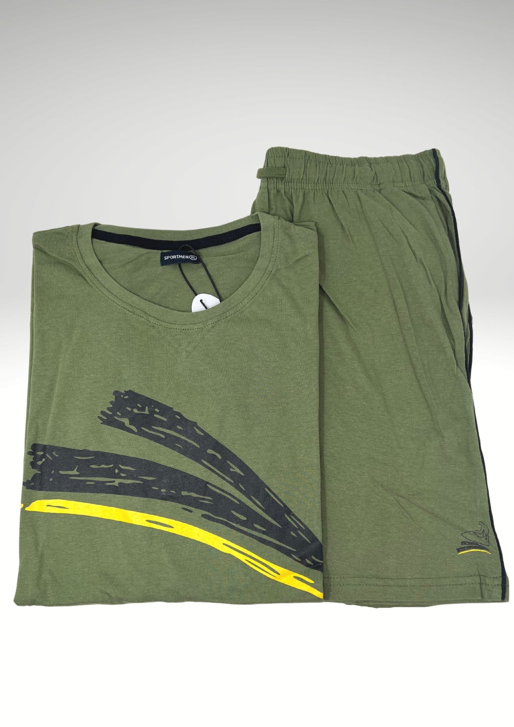 Sportman Completo Uomo Corto Calibrato Bermuda Con Tasche 100% Cotone Mis/col Assortiti Art. Fa500