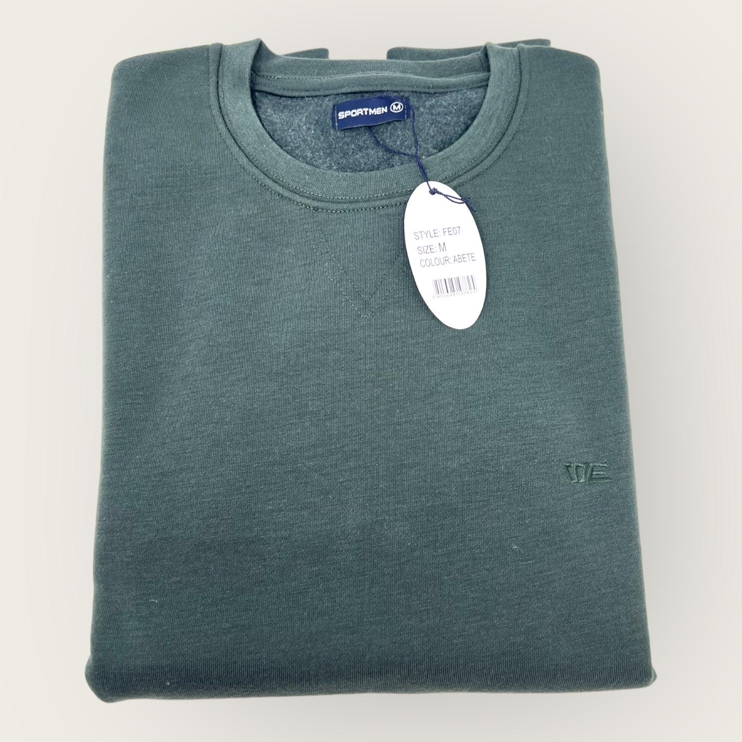 Sportman Inverno Felpa Uomo In Cotone Girocollo Con Ricamo  Art. Fe07