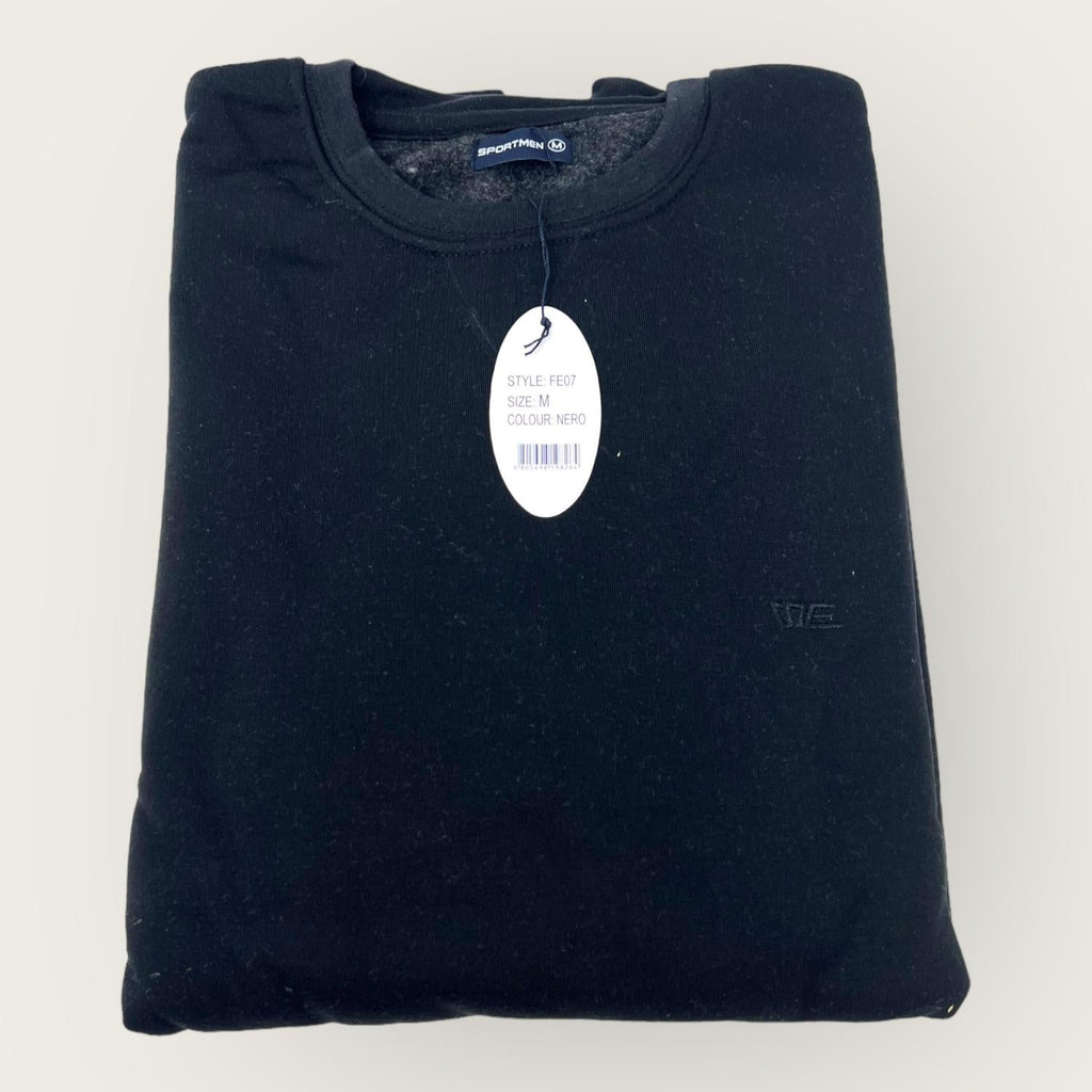 Sportman Inverno Felpa Uomo In Cotone Girocollo Con Ricamo  Art. Fe07