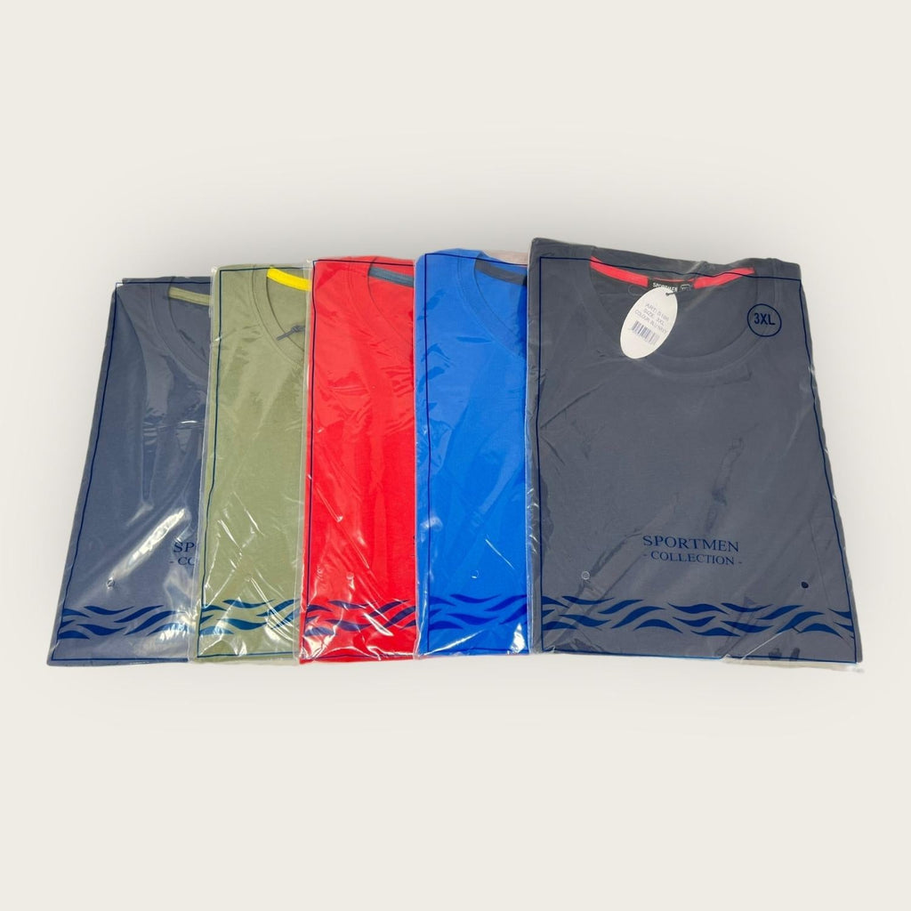 Sportman T-shirt Uomo Calibrata Con Taschino Mezza Manica In Puro Cotone  Art. S166