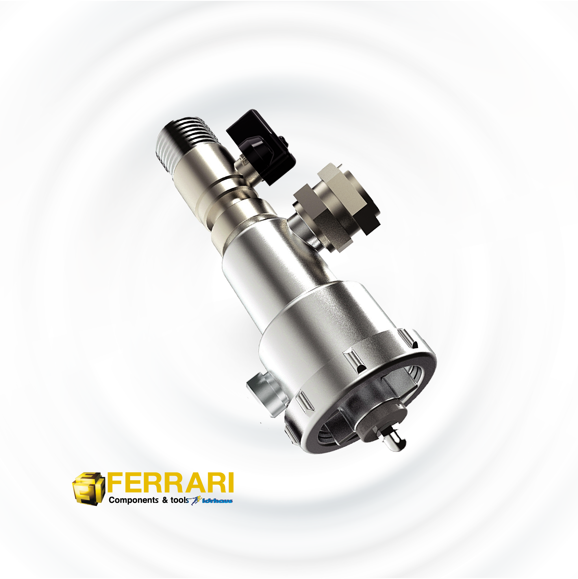 DEFANGATORE MAGNETICO FERRARI MAG.8 IN OTTONE NICHELATO 3/4" MF