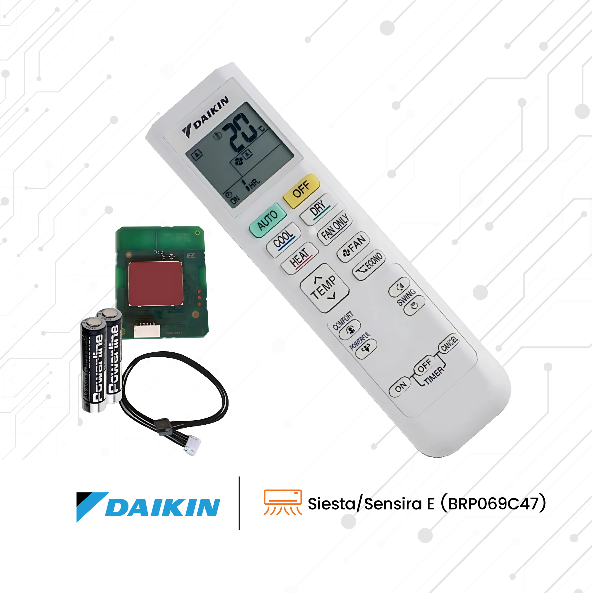 Modulo WiFi Daikin Per Climatizzatore Sensira A e Sensira E (BRP069C47)