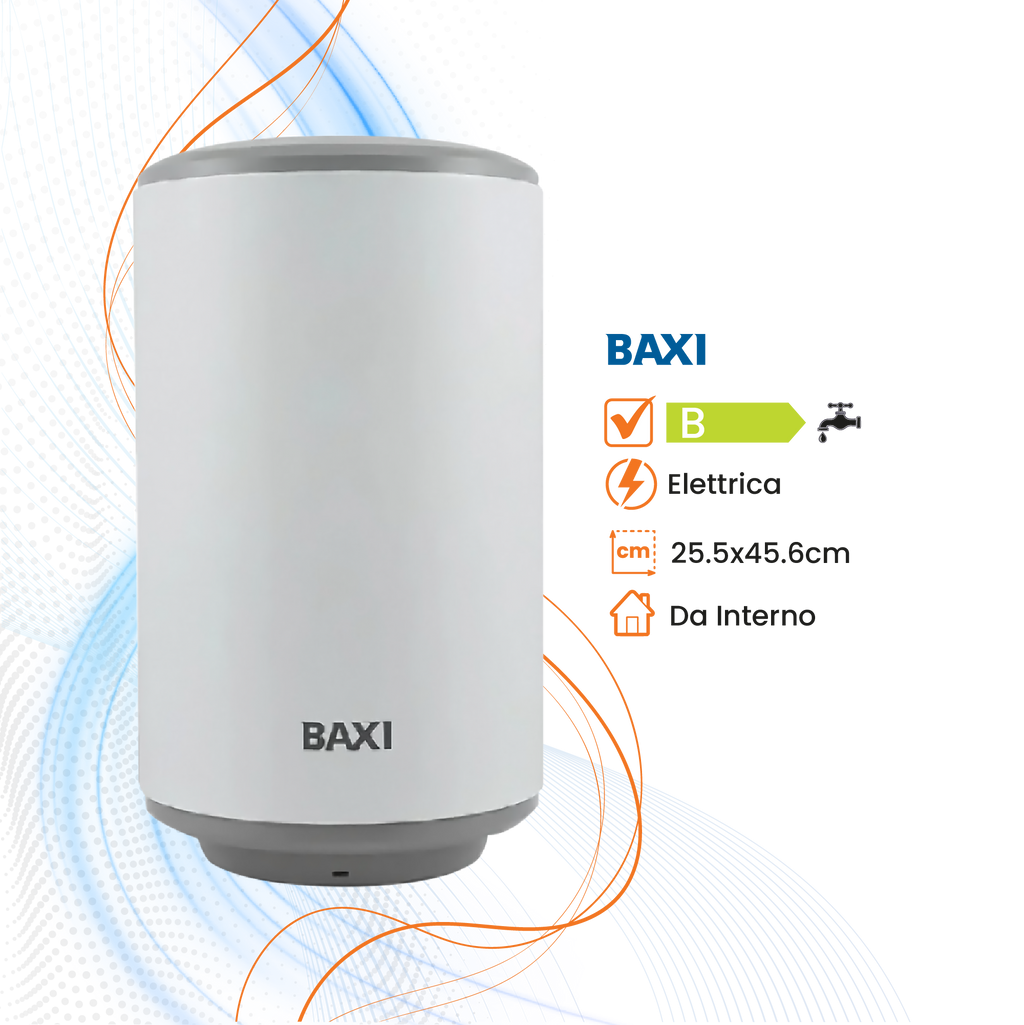 Scaldabagno Baxi Extra+ Elettrico Sopralavello/Sottolavello